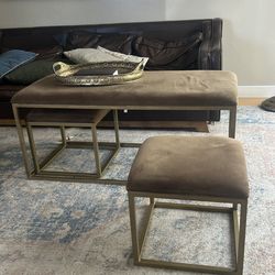 Bench/ottoman/coffee table