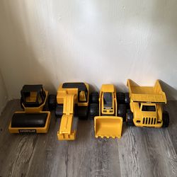 Set of 4 caterpillar brand toys