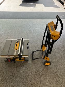 Dewalt Table Saw with Rolling stand