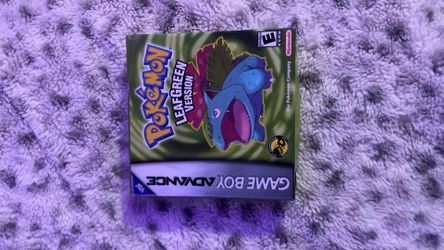 Empty Pokemon Leaf Green Game Boy Advance Box