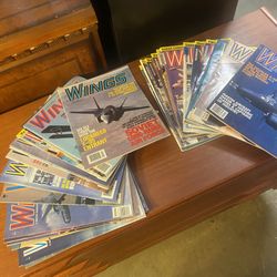 67 of Vintage Aviation Magazines - Wings, Air Classics Good Condition