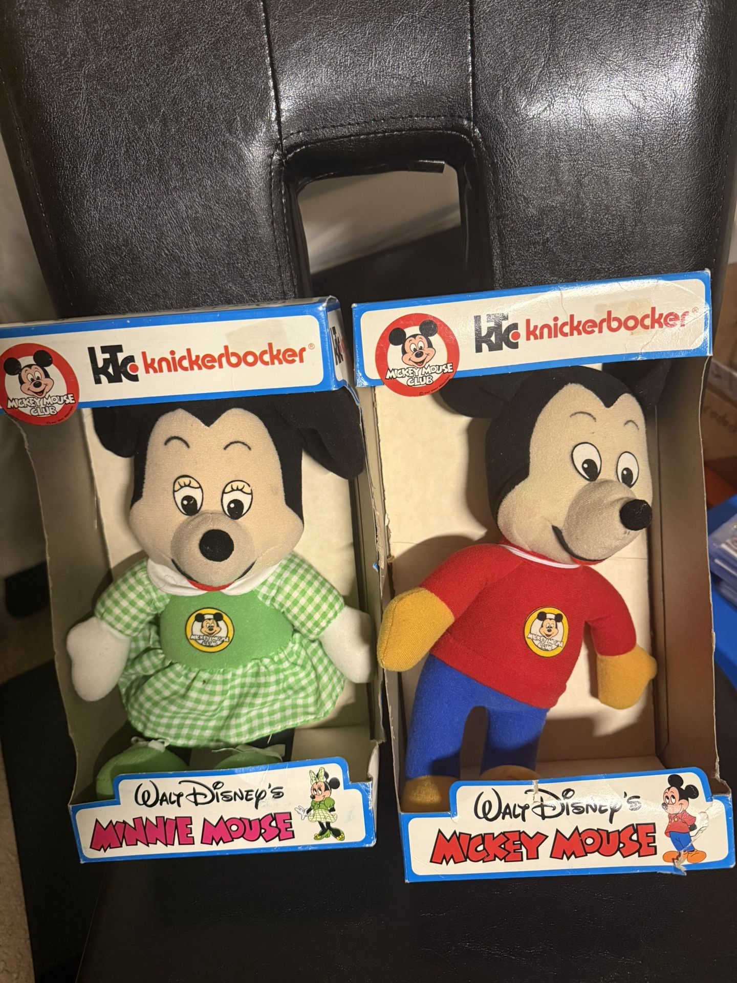 Vintage 1977 Walt Disney Mickey/Minnie Mouse Club Knickerbocker 12" TOY Doll Plush
