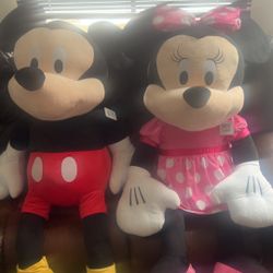 Life size Mickey Mouse And Minnie Mouse