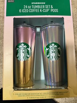 Starbucks 24 oz Tumbler Set with K-Cup Pods