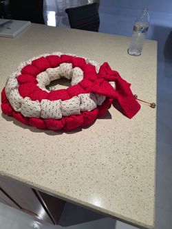 Handmade Fabric Christmas Wreath