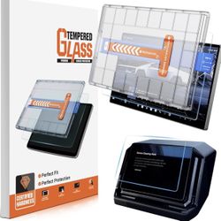 For Tesla Cybertruck Glossy Screen Protector - [More Clear& Smooth] Cyber Truck EV Pickup Accessories - 9H+ Ultimate Tempered Glass for 18.5" Front & 