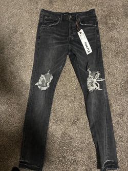 purple jeans