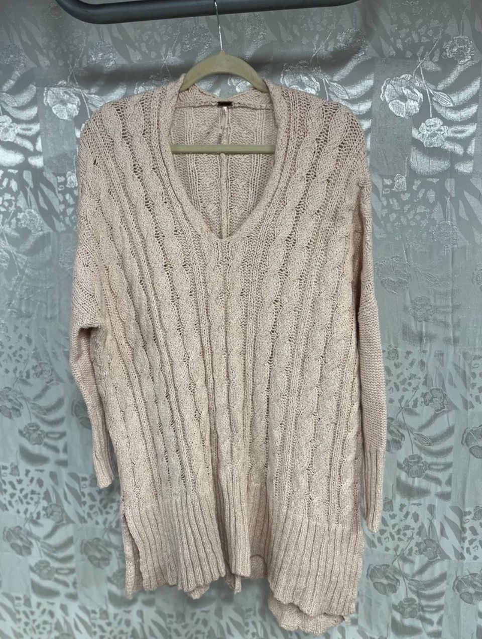 Free People Cable Knit Sweater