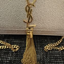 Saint Laurent YSL logo Kate Tassel Fringe Chain Bag