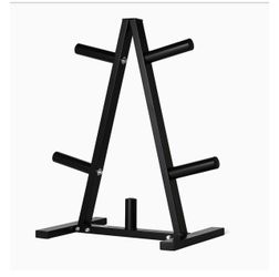 Amazon basics weight plate tree  rack
