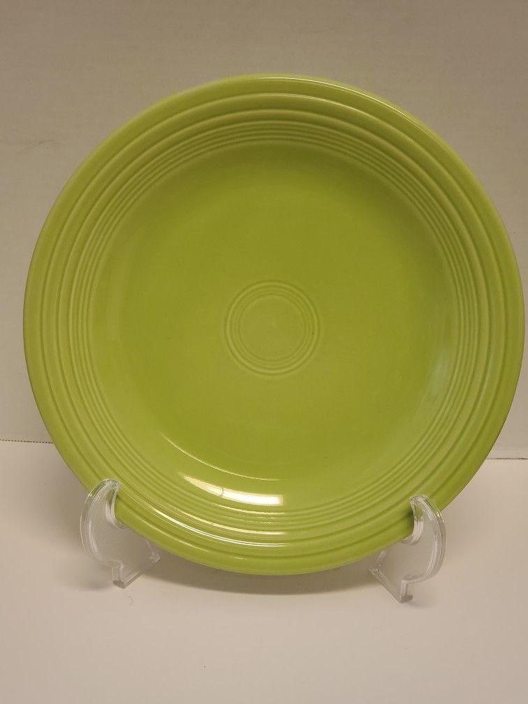 Vintage Fiestaware Chartreuse Dinner Plate Fiesta Retired Green 10.5 inch Plate