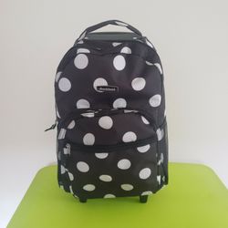 Rolling School Backpack On Wheels - Measures 13 inch lx10 inch wx17 inch - Pet Free Smoke Free Home - Clean Inside