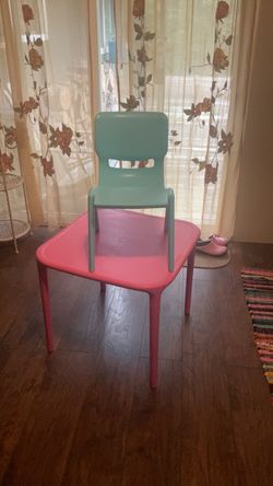 Toddler table and chair