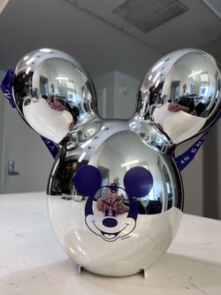Disneyland Metallic & Purple Mickey Balloon Popcorn Bucket