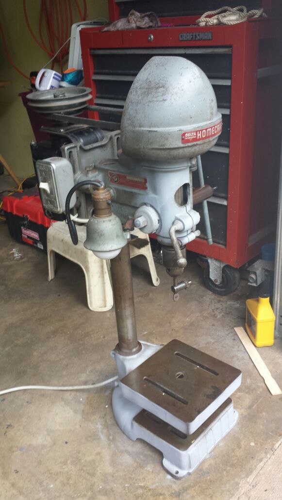 Vintage Delta Milwaukee Rockwellhomecraft drill press HDP 125 for