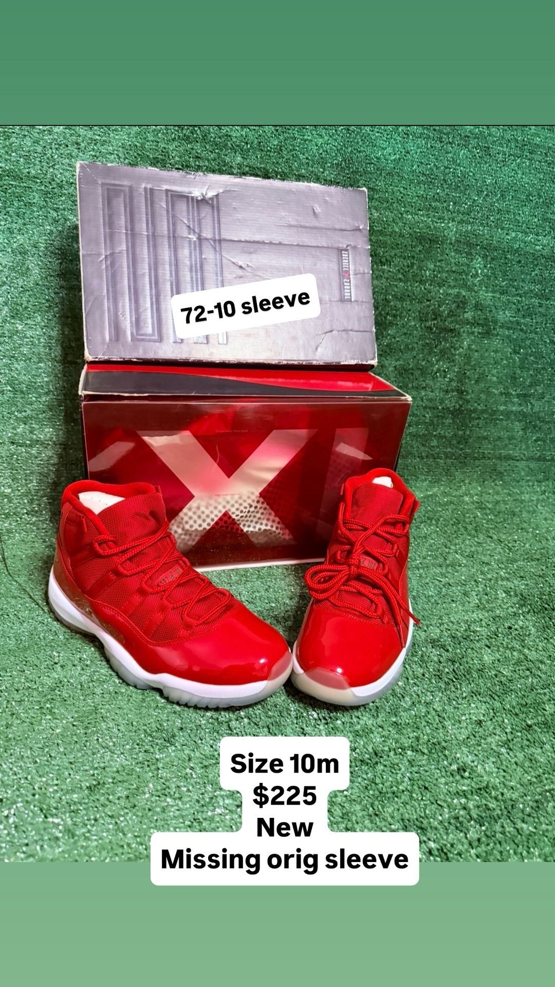 Jordan 11 Win Like 96 New Authentic - Replacement Box Sleeve