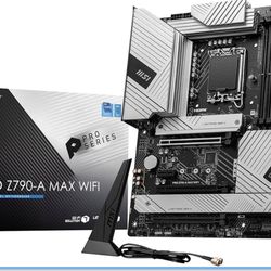 MSI PRO Z790-A MAX WiFi ProSeries Motherboard (Supports 12th/13th/14th Gen Intel Processors, LGA 1700, DDR5, PCIe 5.0, M.2, SATA 6G, 2.5Gbps LAN, USB 