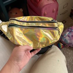 Cute Gold Reflected Fanny Pack