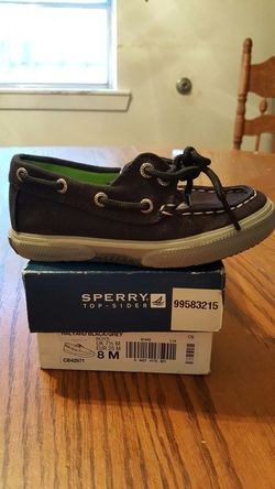 2 Black Sperrys "SIZE 8C"