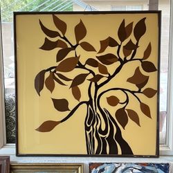 Vintage Art Deco Glass Artwork