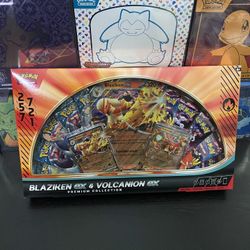 Blaziken EX & Volcanion EX Premium Collection Box Bundle – Sealed