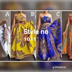 African skirt and head wrap