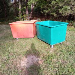Commercial Grade Containers On Roller Wheels