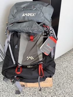 Ampex Cahill 50L Hiking Backpack camping gear