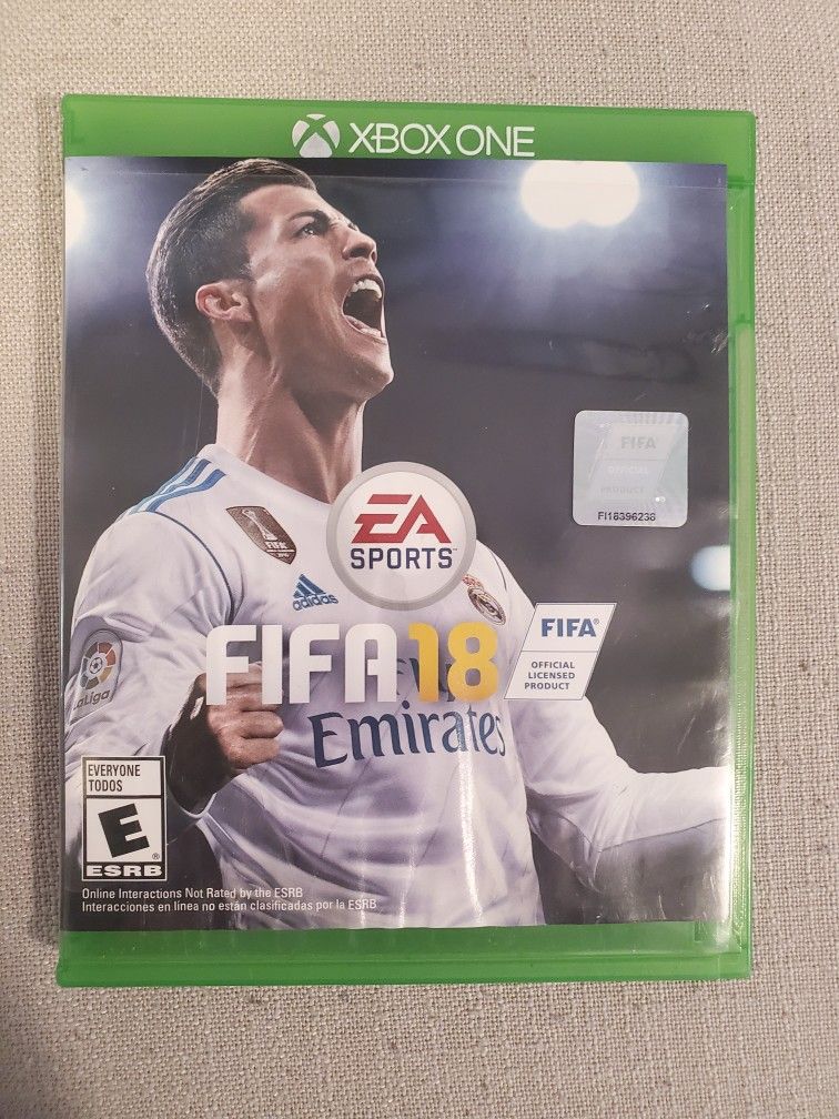 FIFA 18 Standard Edition For Xbox One Soccer with Cristiano Ronaldo video game