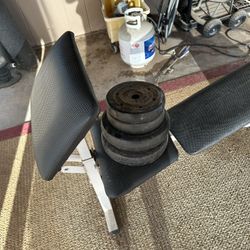Weight Bench with Weights 