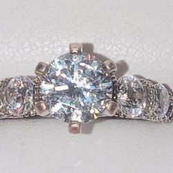 Sterling Silver  Cz Ring