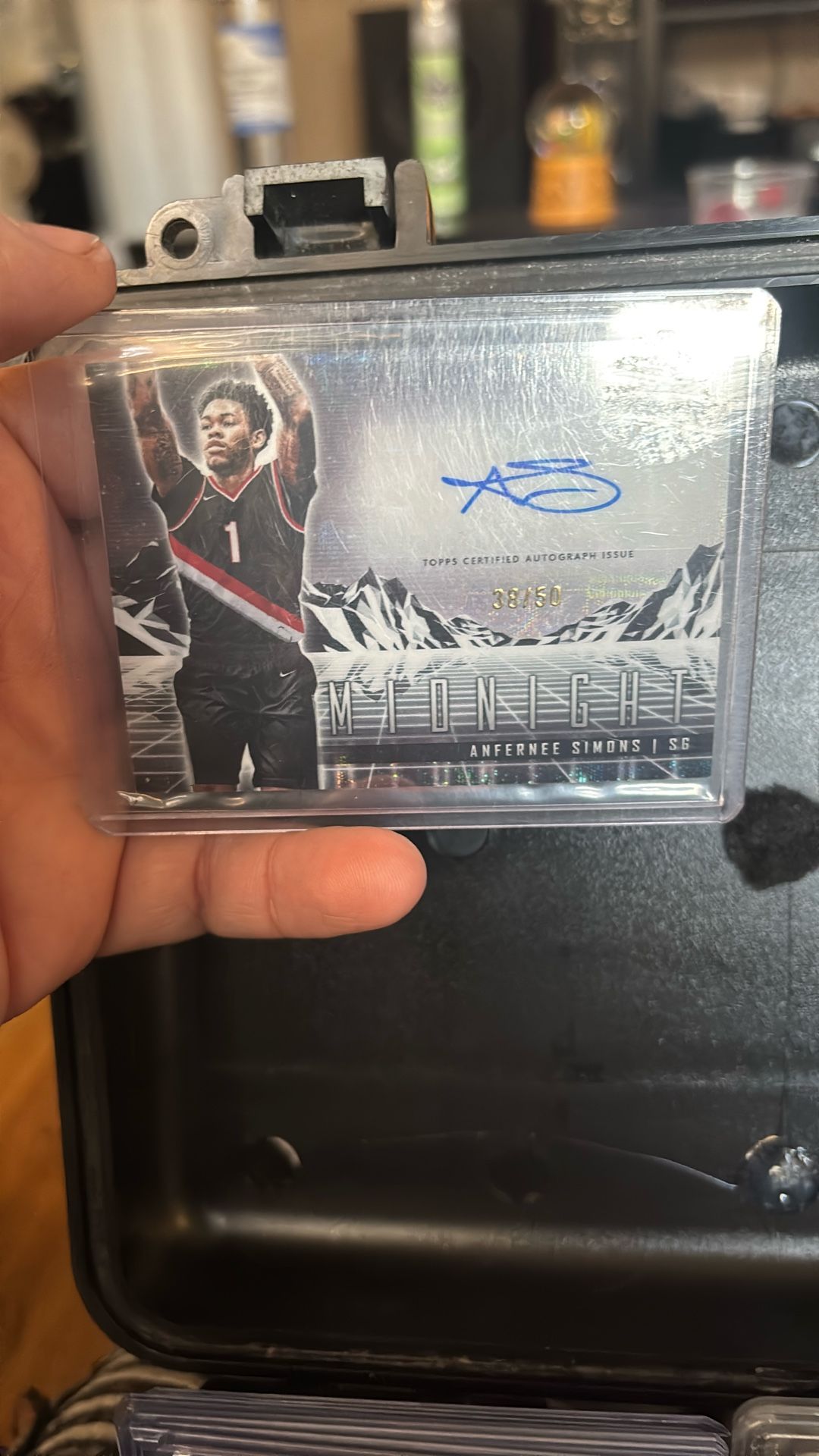 Anthony Simmons Midnight Topps 38/50 auto