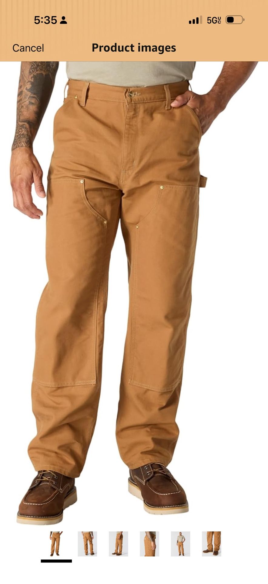 Carhartt Men´s 106679 Loose Fit Firm Duck Double Front...
