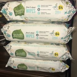 New  Seven Generation Baby Wipes 4 Packs 