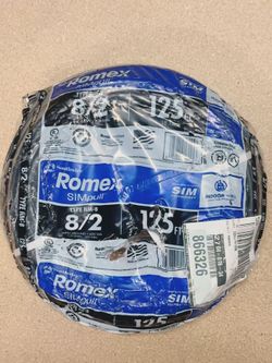 romex 8/2 125ft 200$