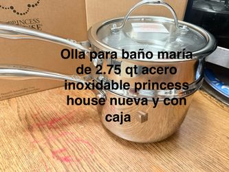 Olla para baño maría de 2.75 qt 👉 princess house todo nuevo y con caja 📦