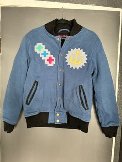 Vintage PINK DOLPHIN varsity jacket size mens M