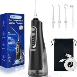 Cordless Water Flosser Teeth Cleaner Dental Oral Irrigator Picks Portable and Rechargeable 310ml Water Tank IPX7 Water Proof for Home and Travel Infiw