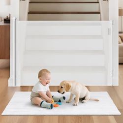BABELIO Retractable Mesh Baby Gate