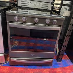 Whirlpool Slide Black Stainless Steel Electric 