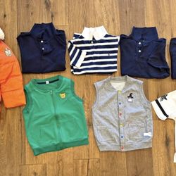 Boy Polo shirts Ralph Lauren & Gap, down winter jacket and vest x2 and more!