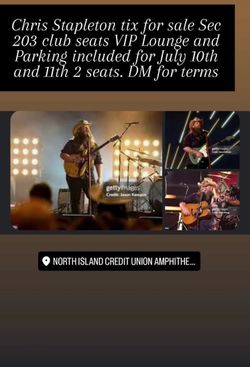 Chris Stapleton VIP tickets