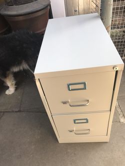 File cabinet new but a little bend