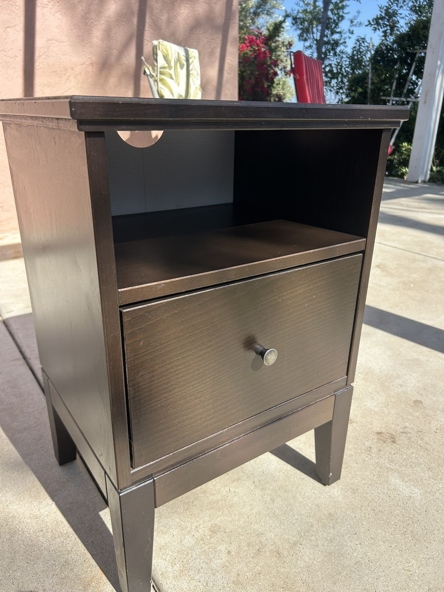 IKEA Night Stand IDANÄS Dark Brown Stain (single)