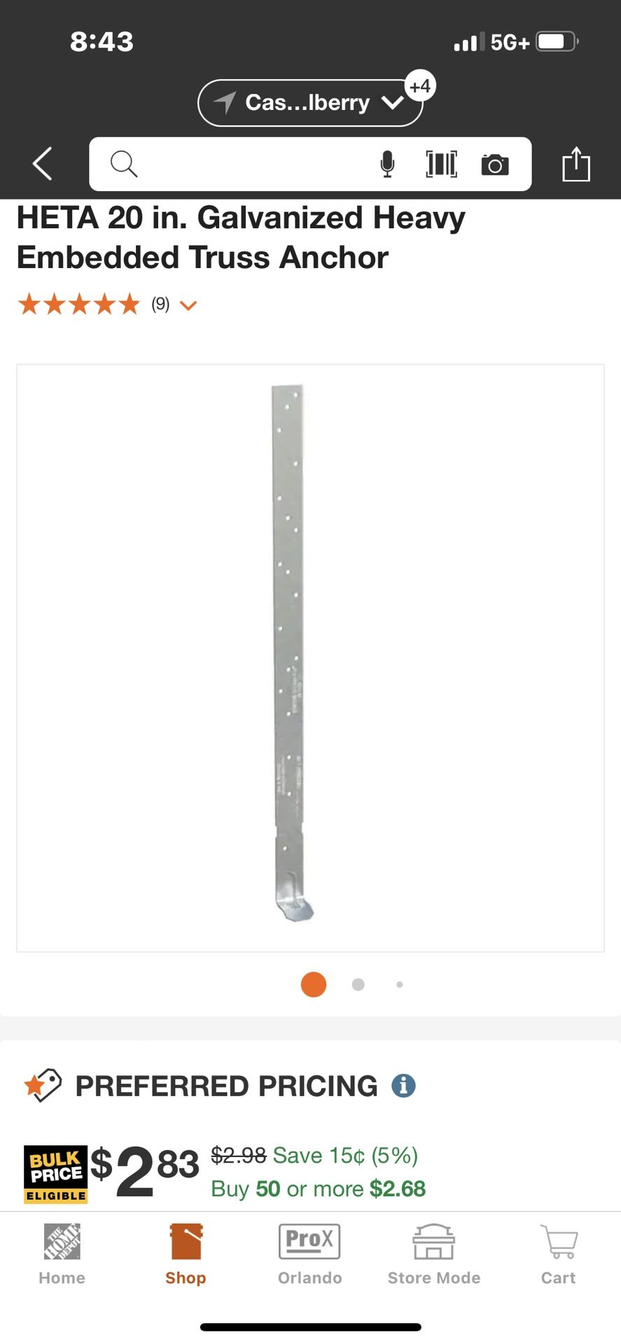 Simpson Strong Tie Truss Anchor Heta 20