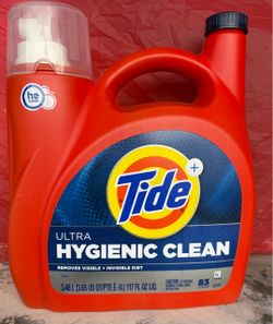Tide Detergent Hygienic clean 117 Oz , 83 Loads