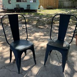  Metal Bistro Chairs