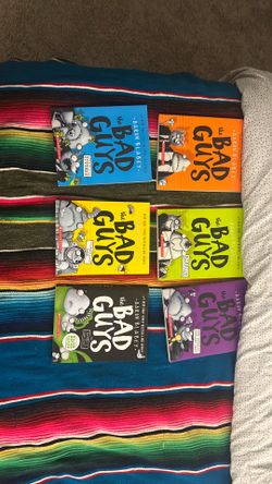 Bad guys, book Series, one through six. Aaron Blabey Number one, New York Times. Best selling series 2016 through 2017.