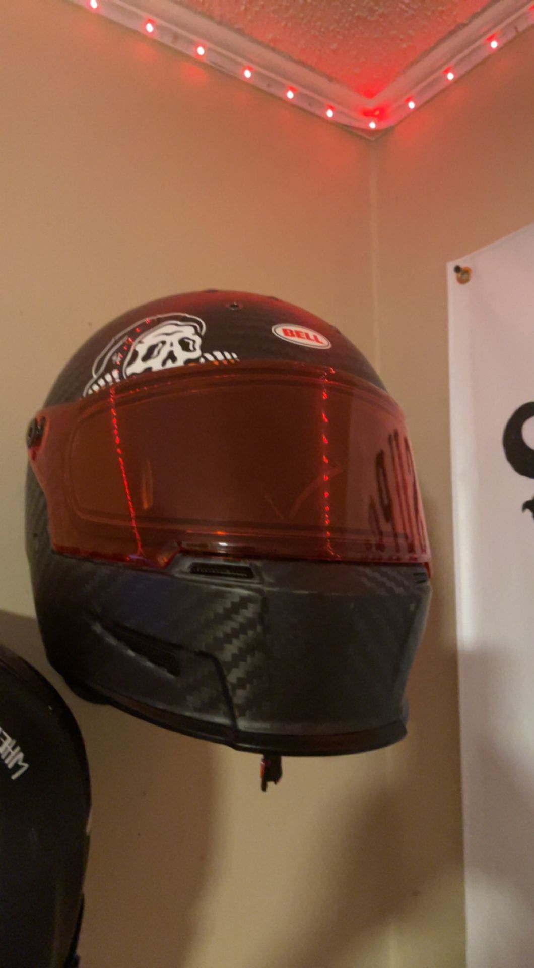 Carbon Fiber Helmet : Size Medium 