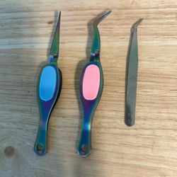 Colorful Eyelash Tweezers Set